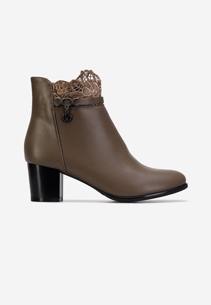 Botine elegante maro Cernia