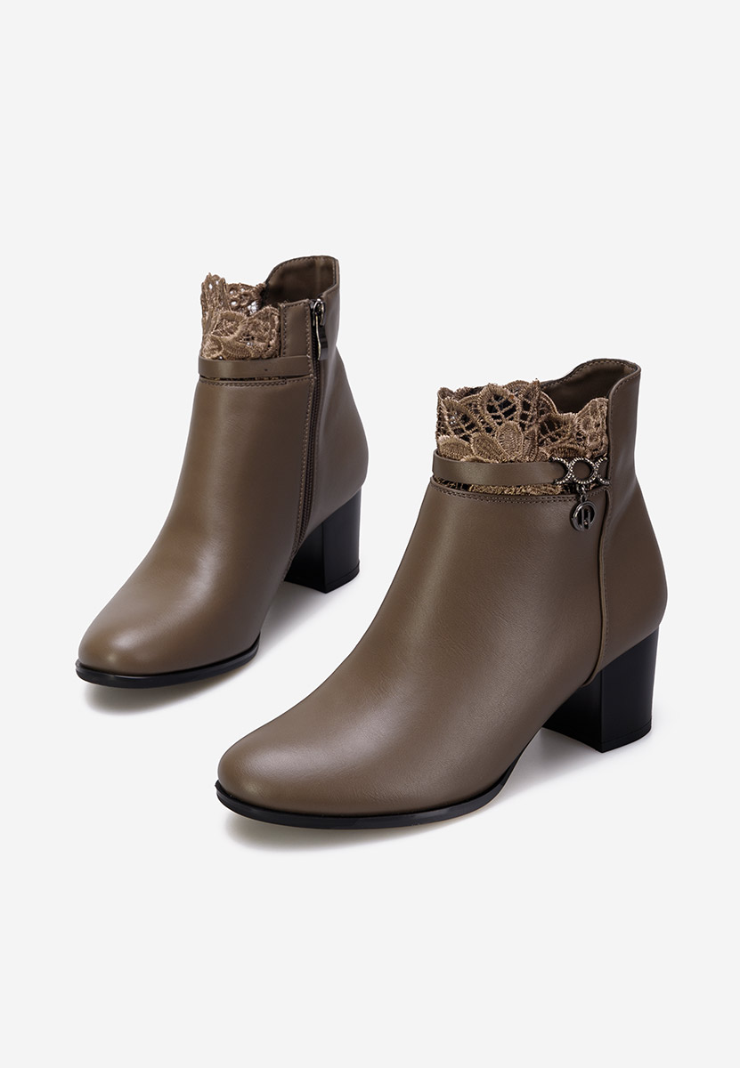 Botine elegante maro Cernia