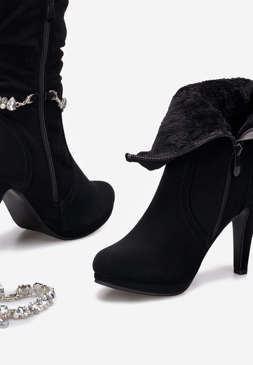 Botine elegante negre Isleetta V2