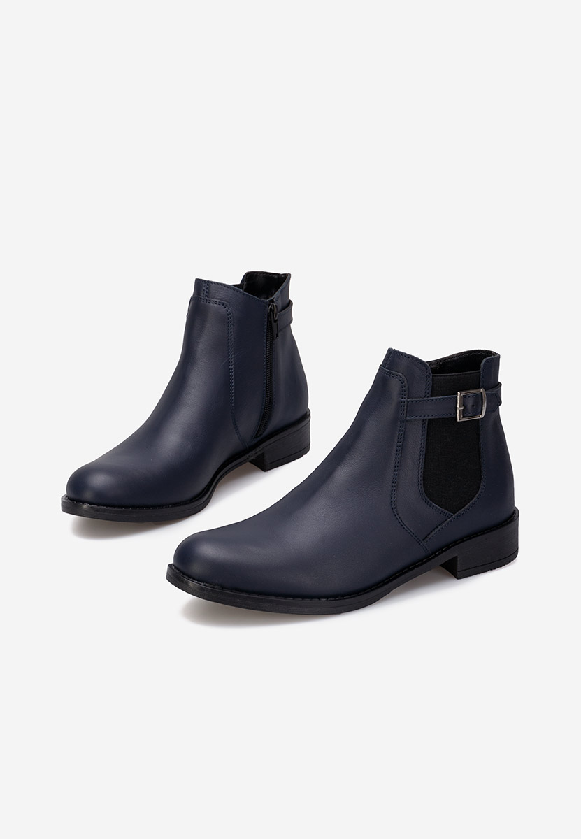 Ghete dama piele navy Antequera