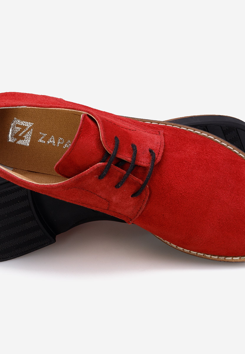 Pantofi derby piele Otivera V2 rosii