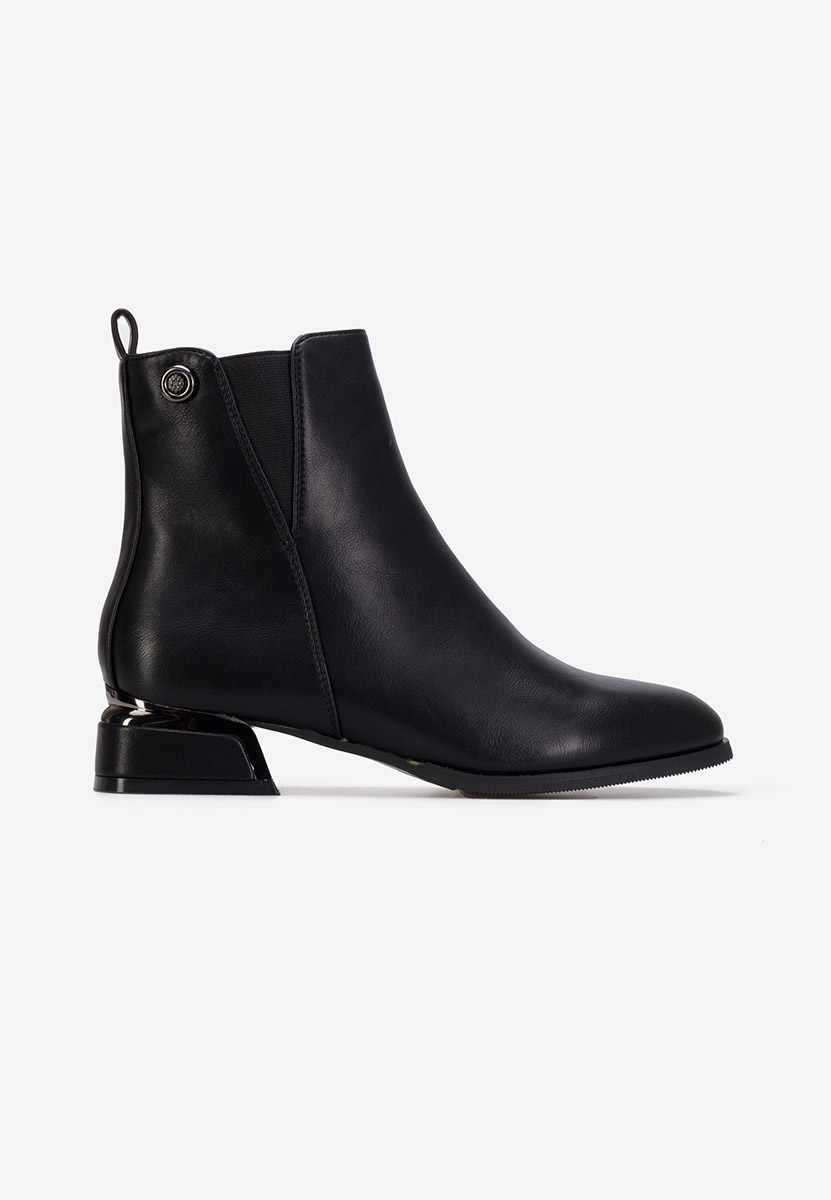 Botine elegante negre Melinia