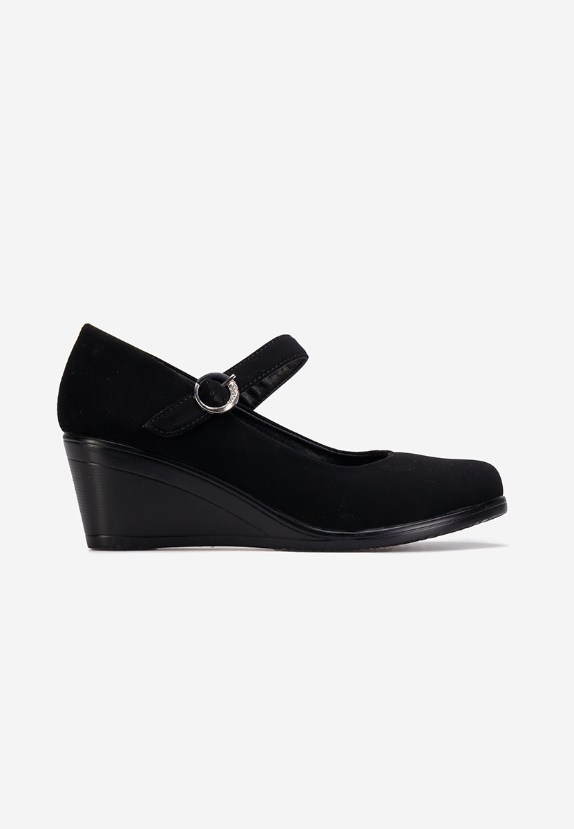 Pantofi casual cu platforma negri Ildia