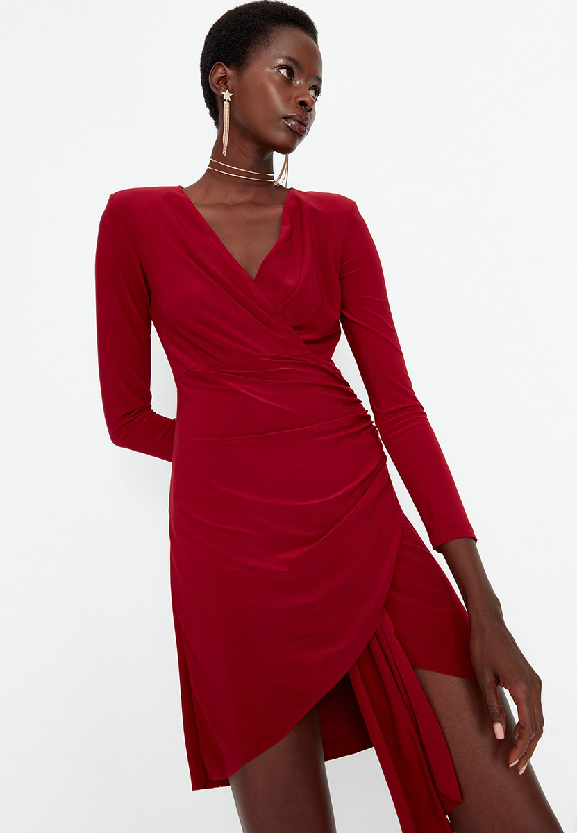 Rochie scurta rosie Deria