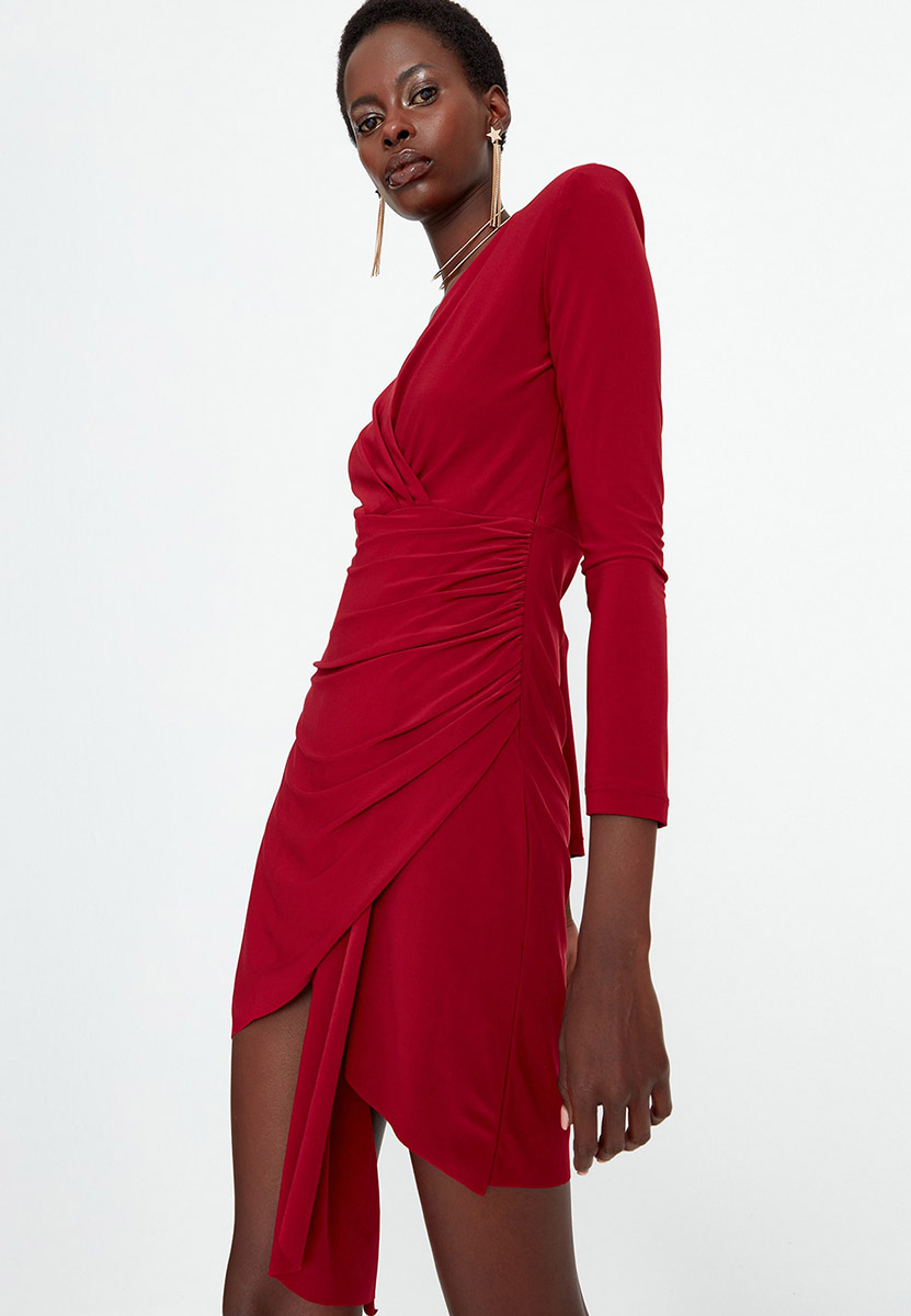 Rochie scurta rosie Deria