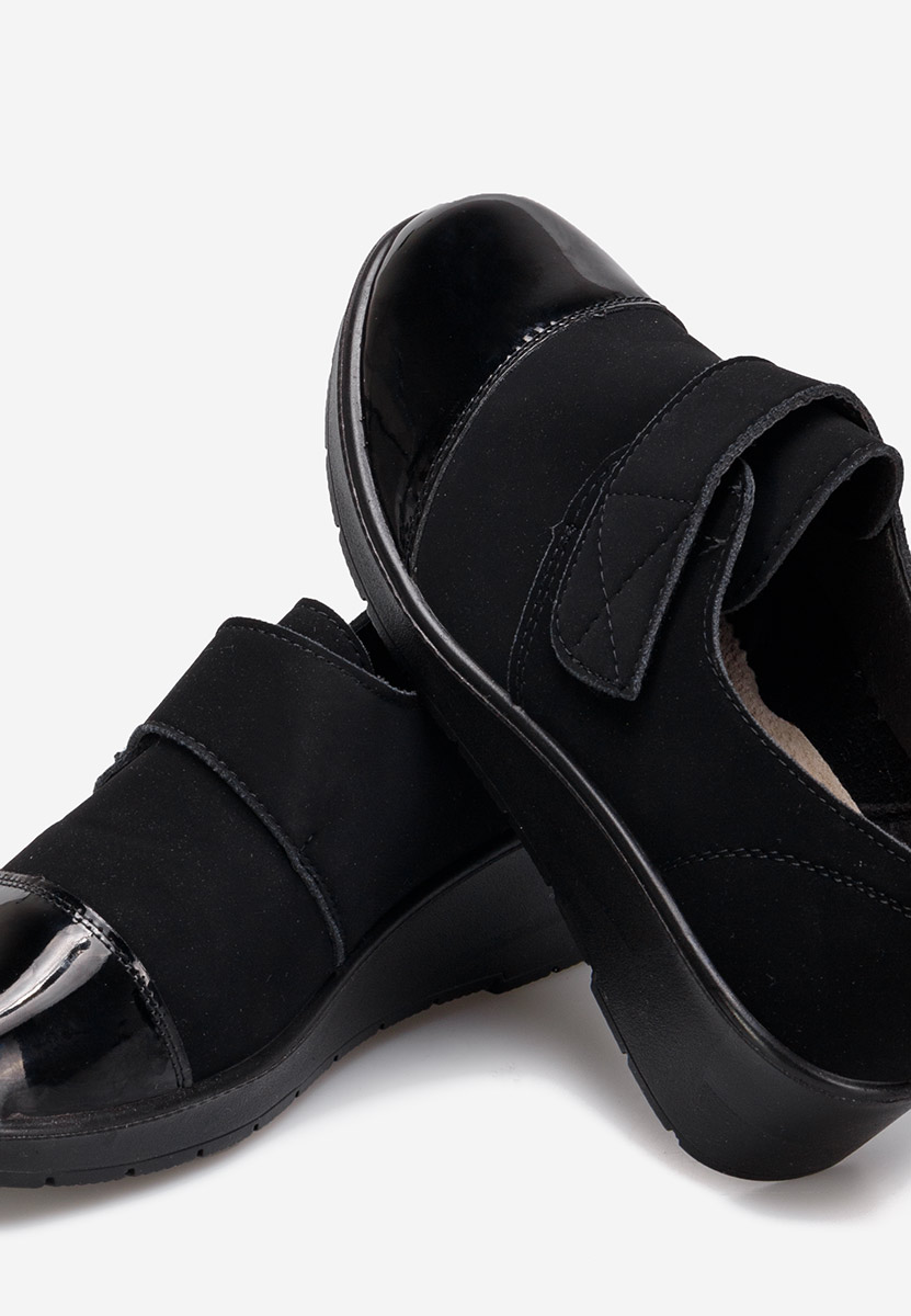 Pantofi casual cu platforma negri Elizea