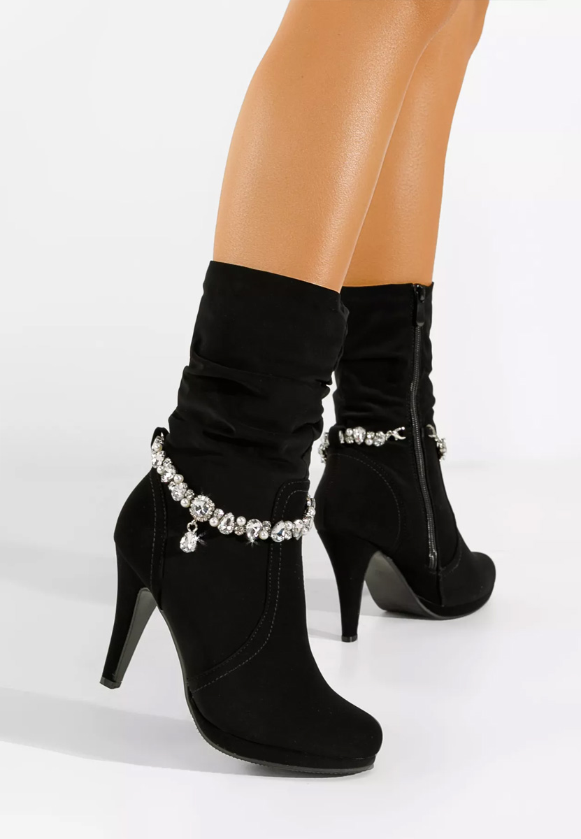 Botine elegante negre Isleetta V2