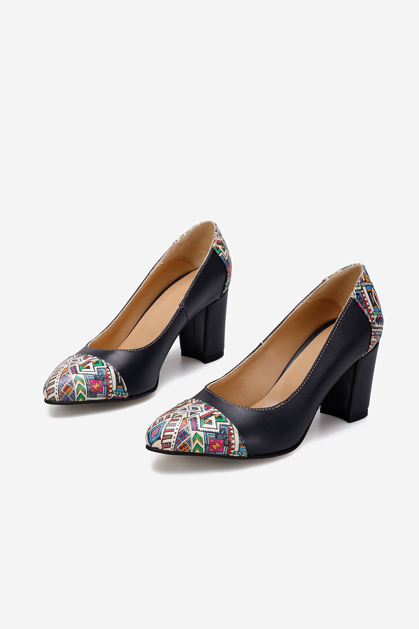 Pantofi dama piele naturala navy Manusia