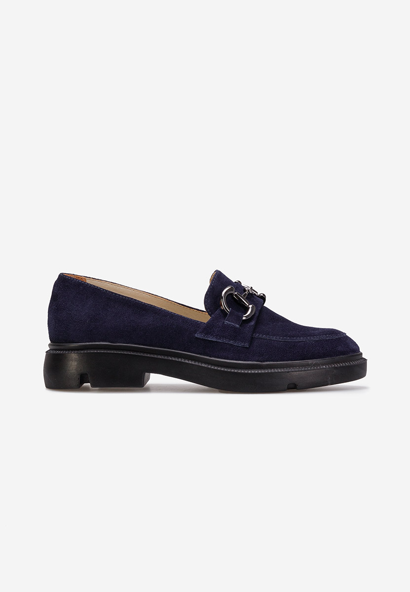 Mocasini dama piele Duquesa navy