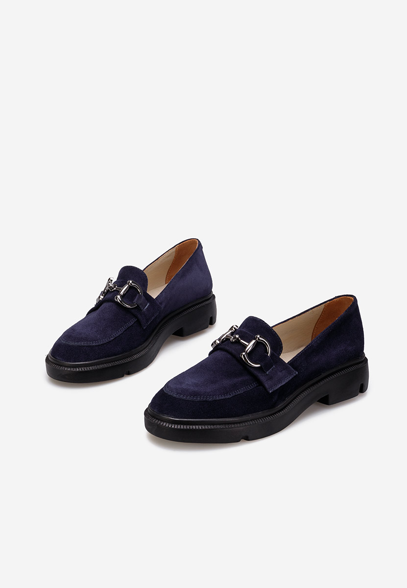 Mocasini dama piele Duquesa navy