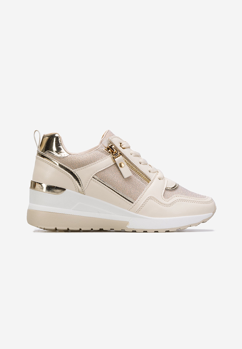 Sneakers cu platforma Rafina V2 bej