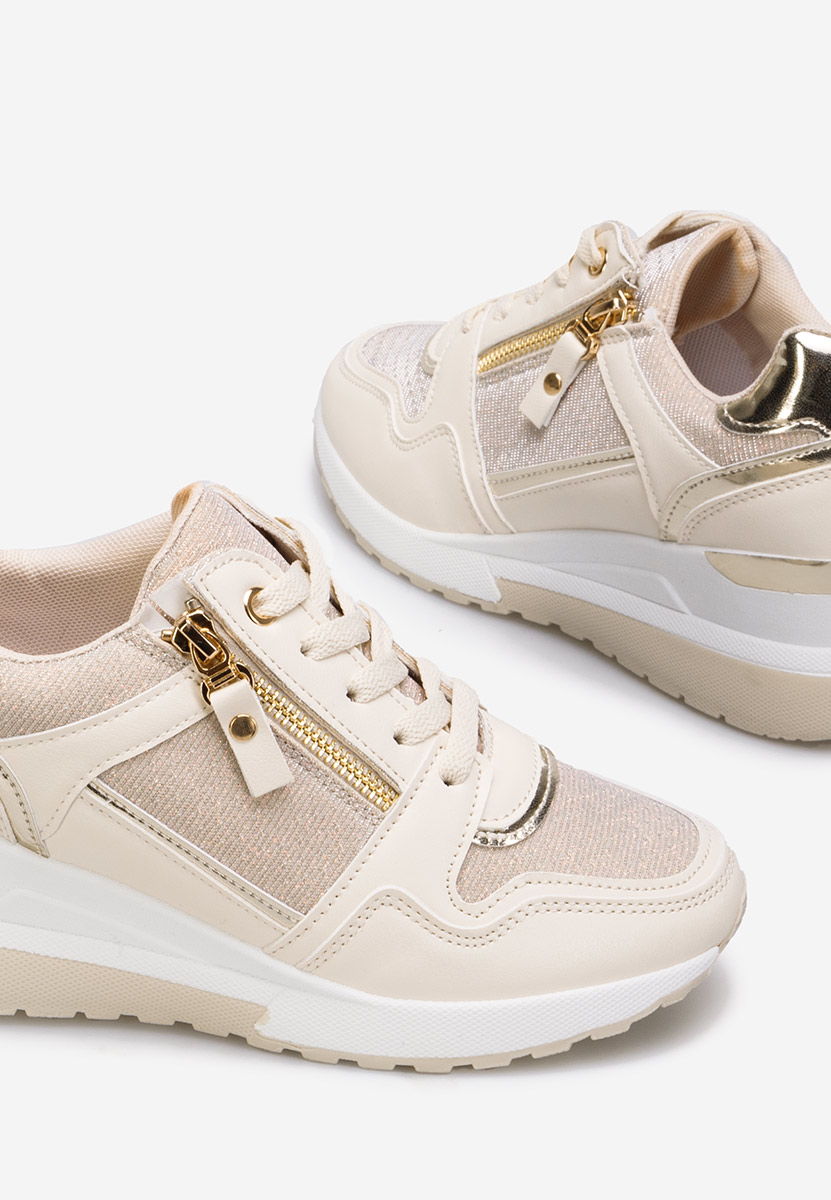 Sneakers cu platforma Rafina V2 bej