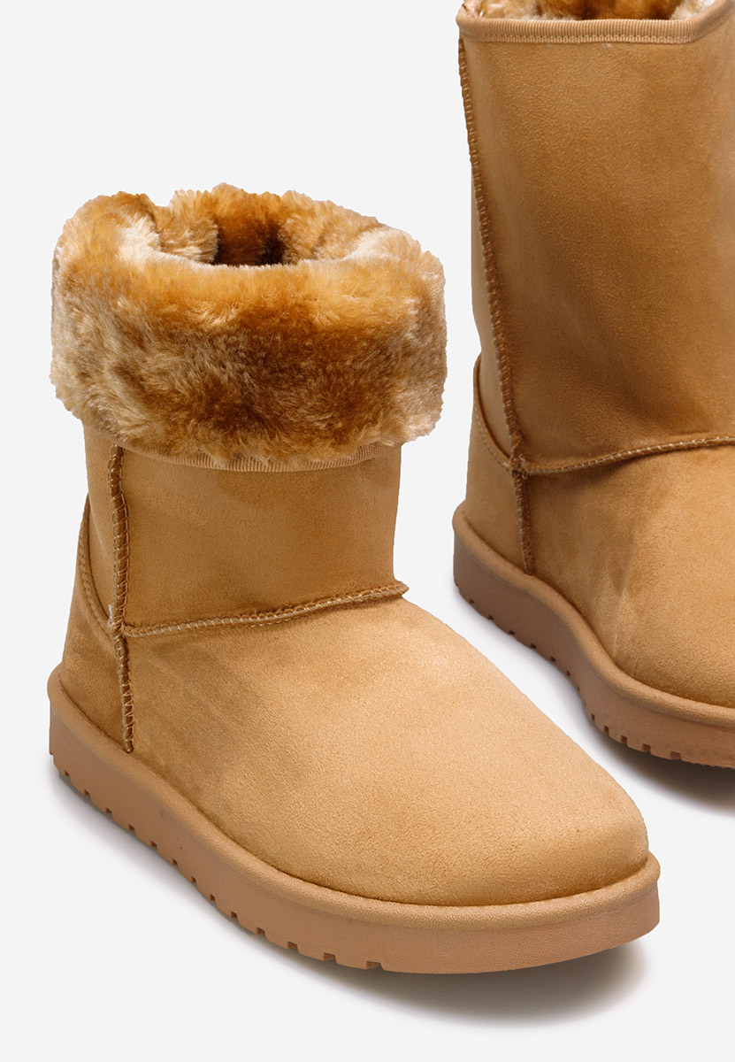 Cizme tip ugg camel Anora