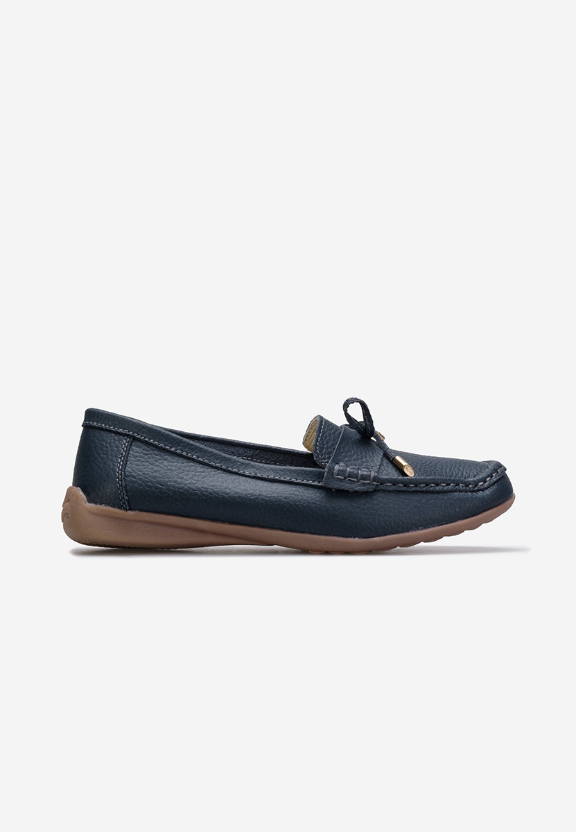 Mocasini dama piele Sargetia navy