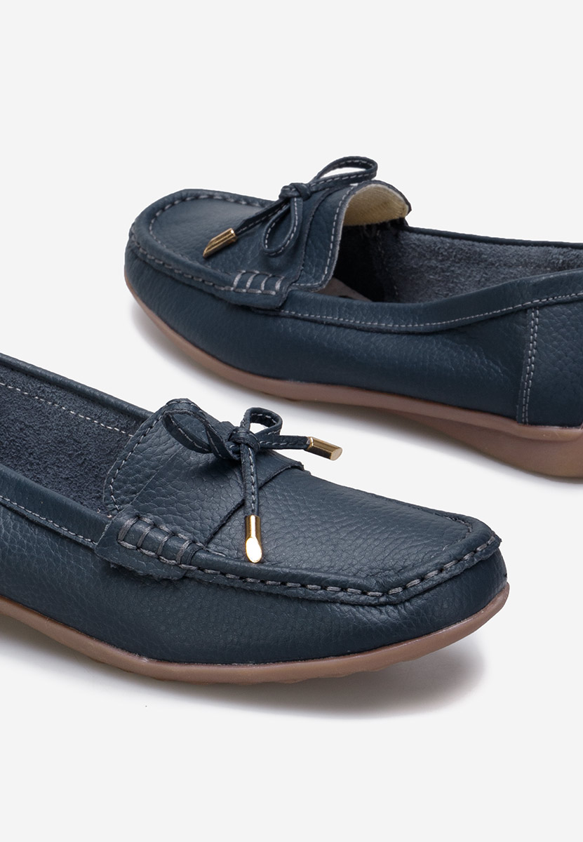 Mocasini dama piele Sargetia navy