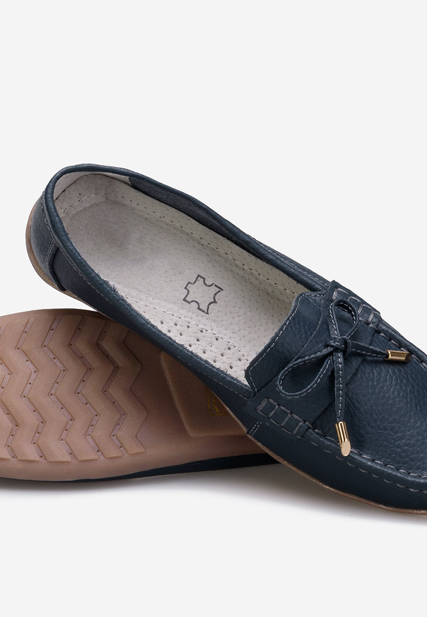 Mocasini dama piele Sargetia navy