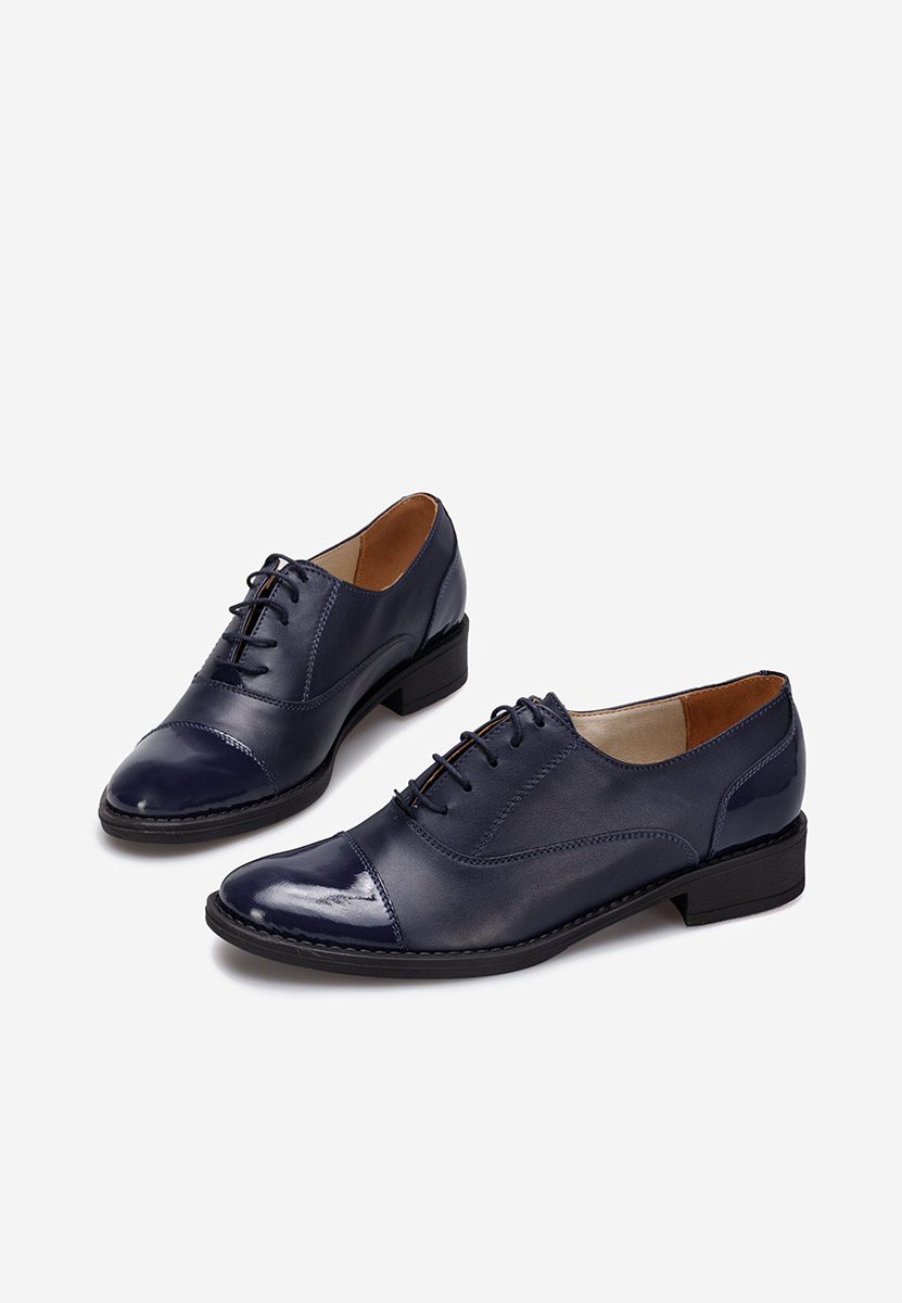 Pantofi oxford dama albastri Genave V3