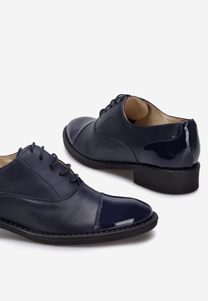 Pantofi oxford dama albastri Genave V3