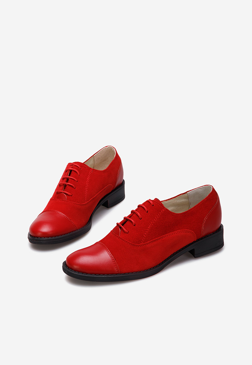 Pantofi oxford dama Genave rosii