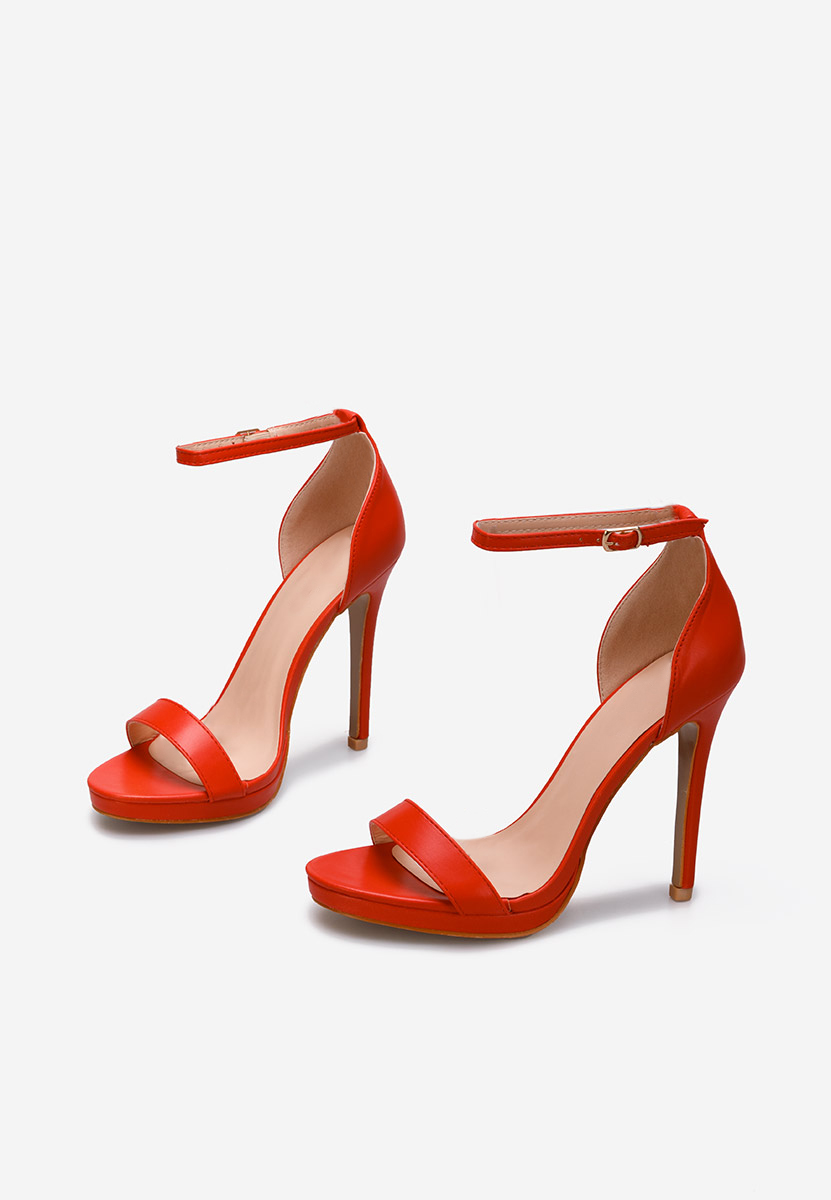 Sandale stiletto rosii Marilia
