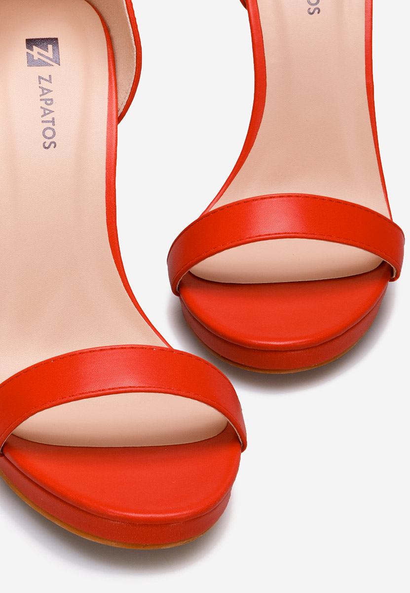Sandale stiletto rosii Marilia
