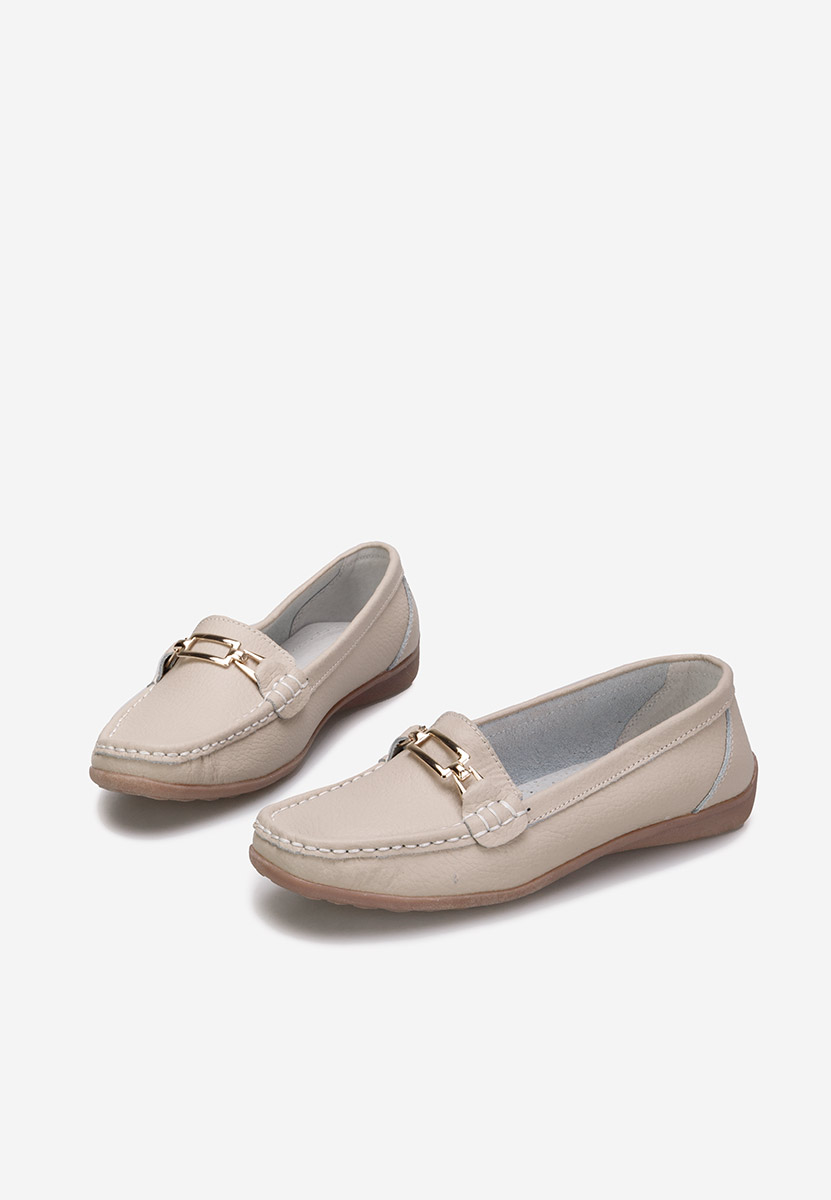 Mocasini dama piele Celetina bej