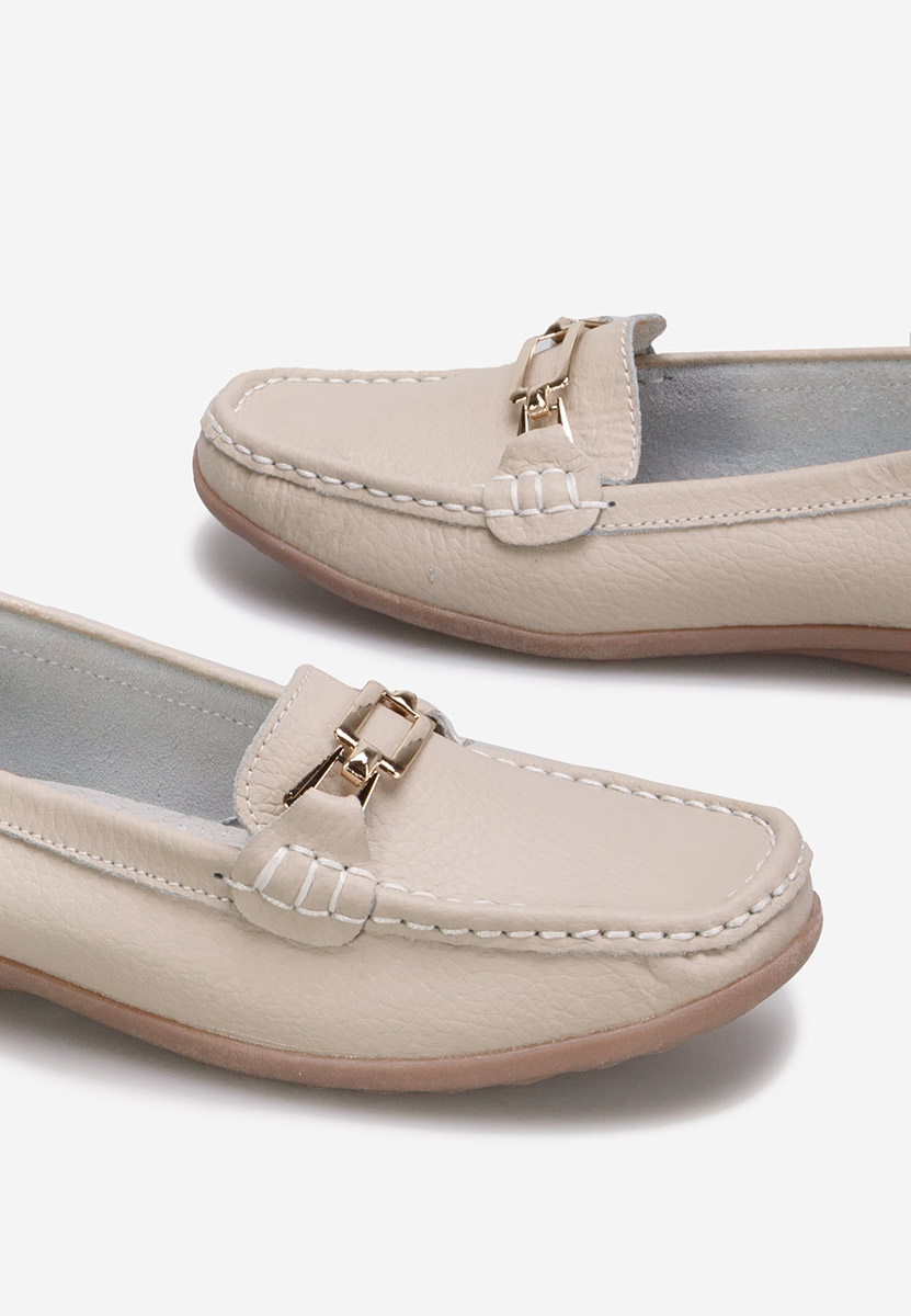 Mocasini dama piele Celetina bej