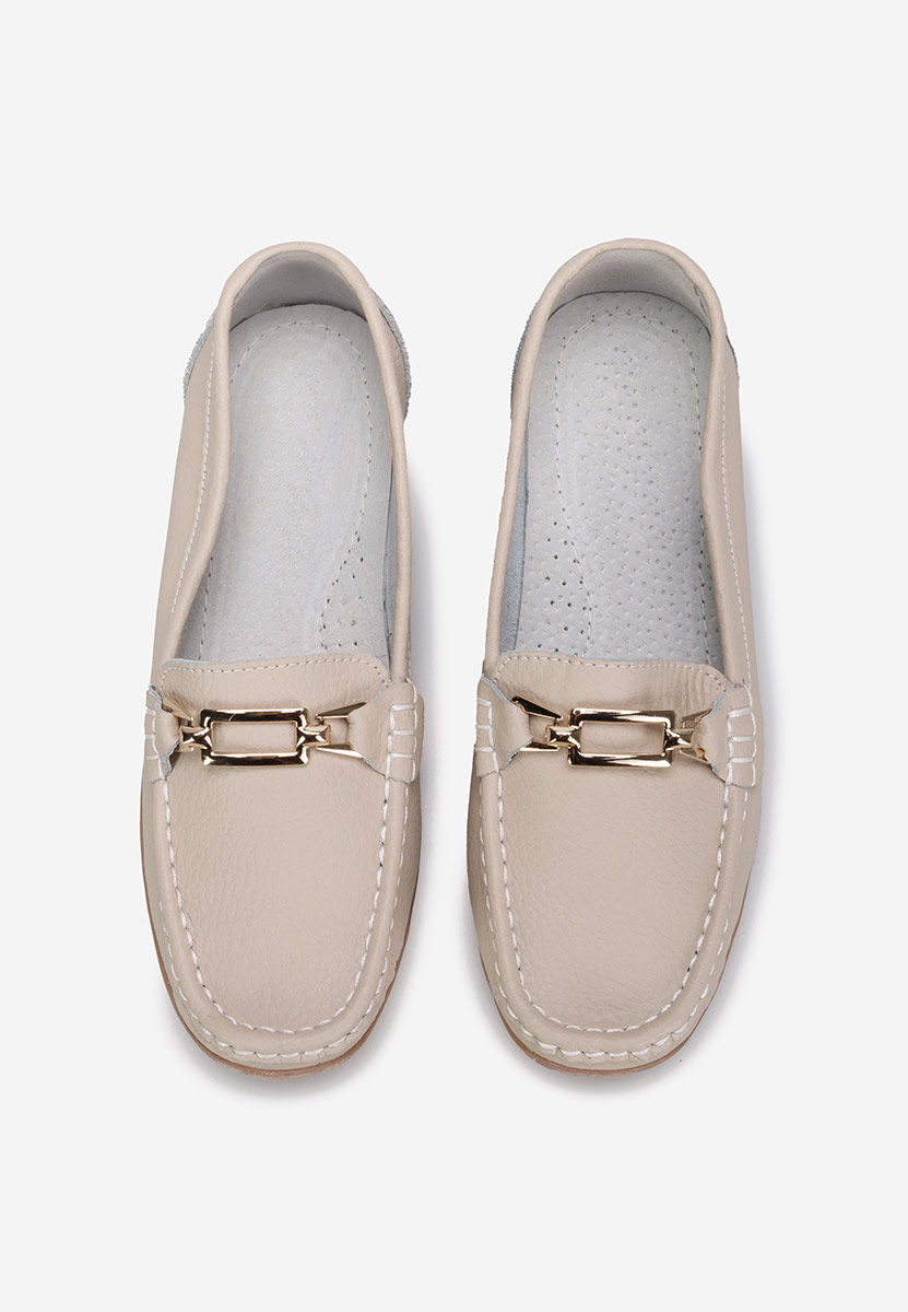 Mocasini dama piele Celetina bej