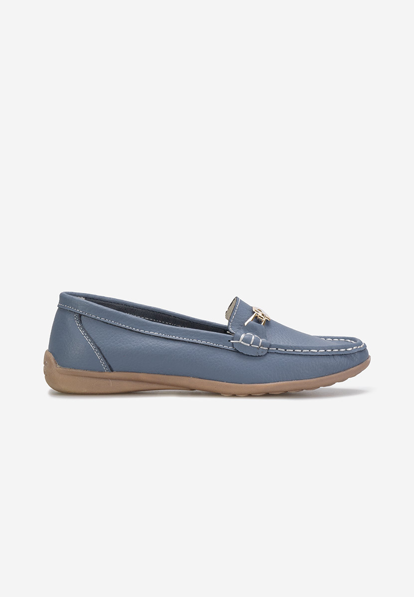 Mocasini dama piele Celetina denim