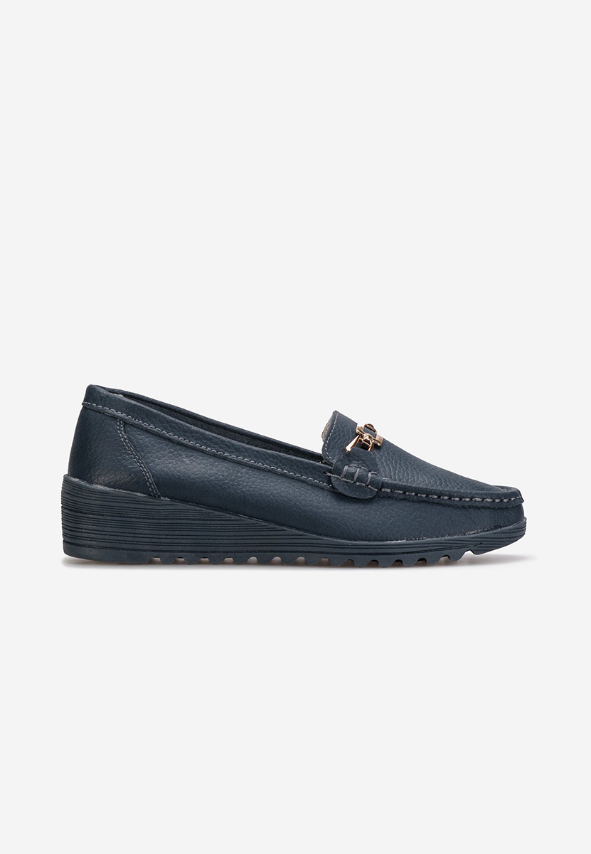 Mocasini dama piele Fahima navy