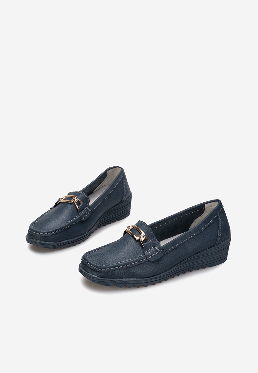 Mocasini dama piele Fahima navy