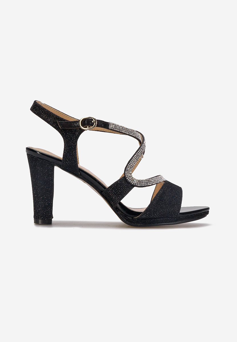 Sandale elegante Bellona negre