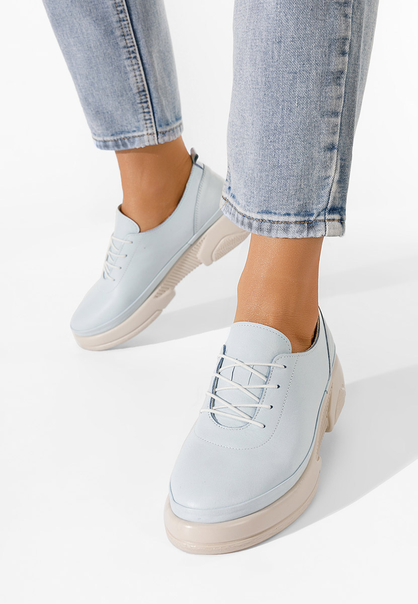Pantofi casual dama piele Kaya bleu