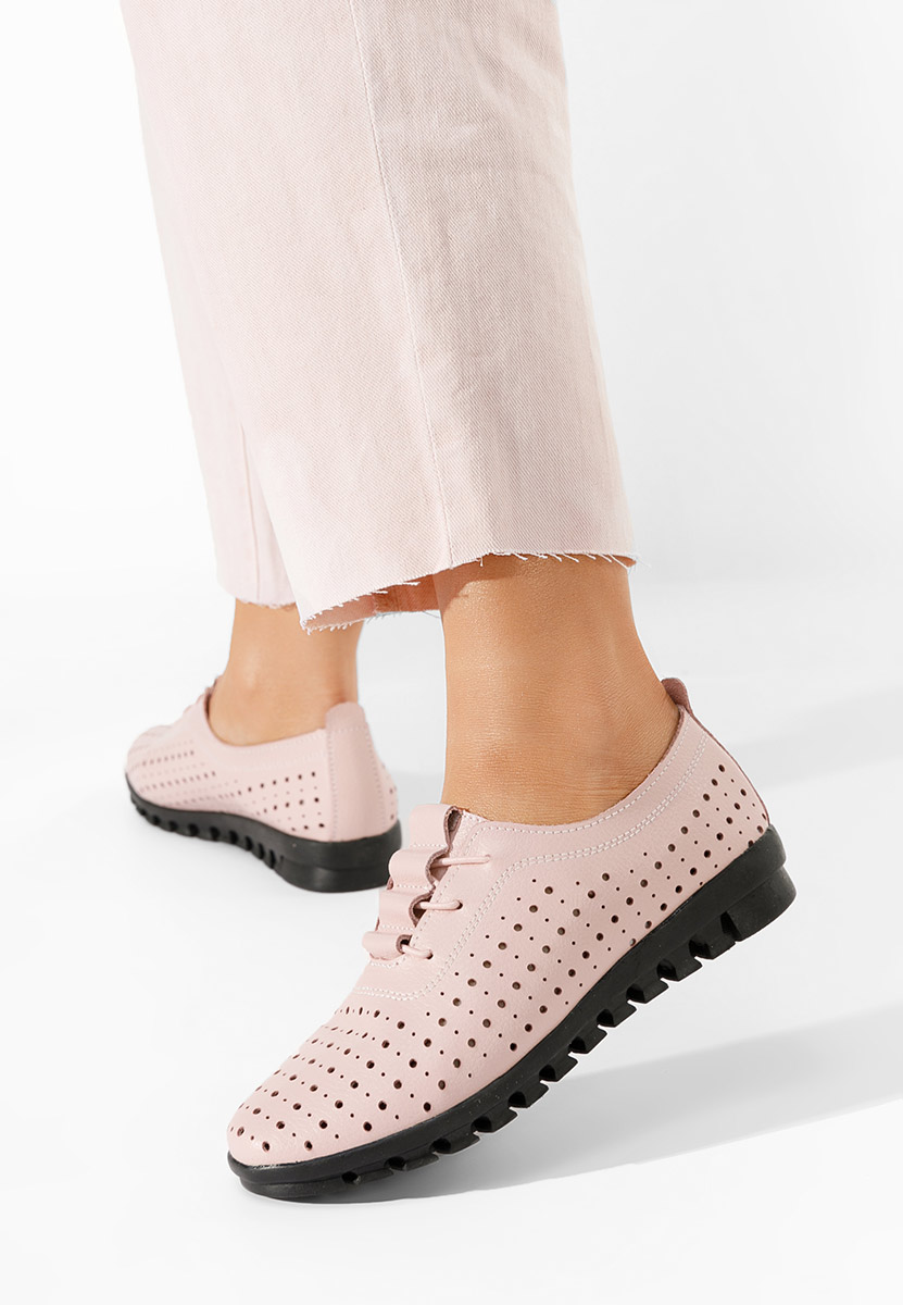 Pantofi casual dama piele Daly roz