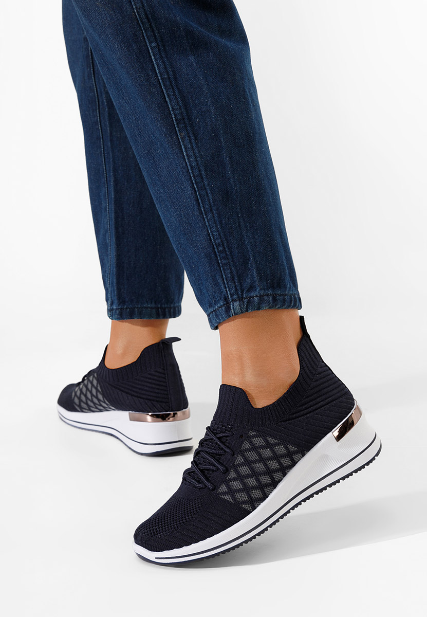 Sneakers cu platforma Uvesa navy