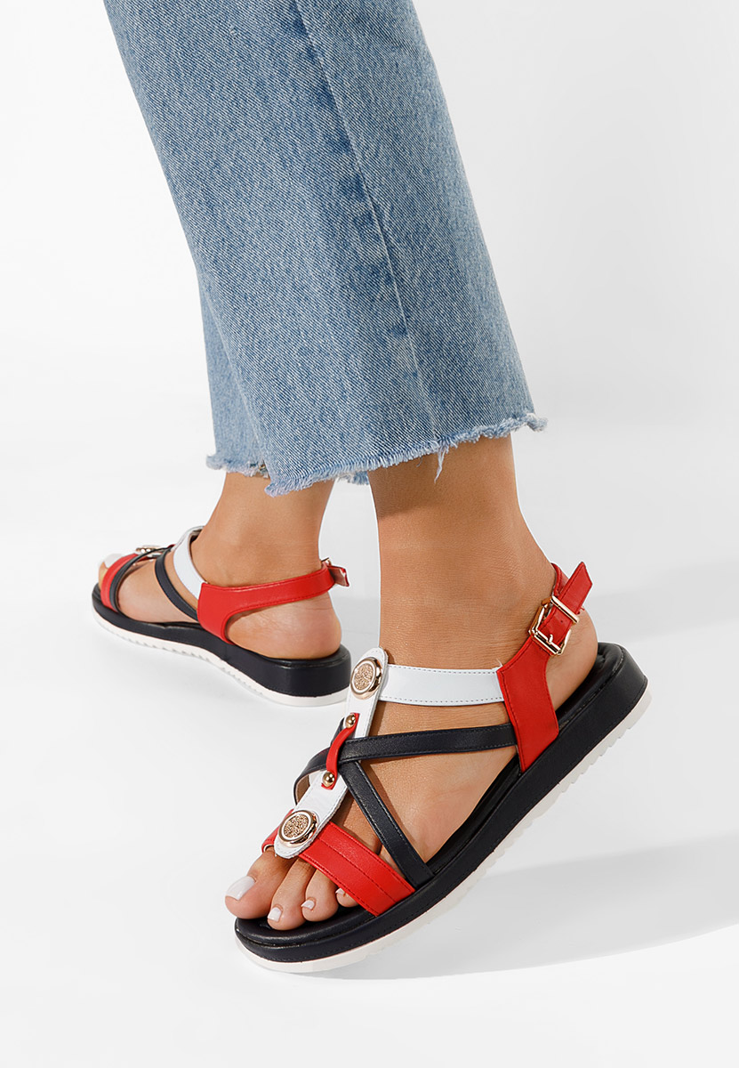 Sandale cu talpa joasa Phonia multicolore