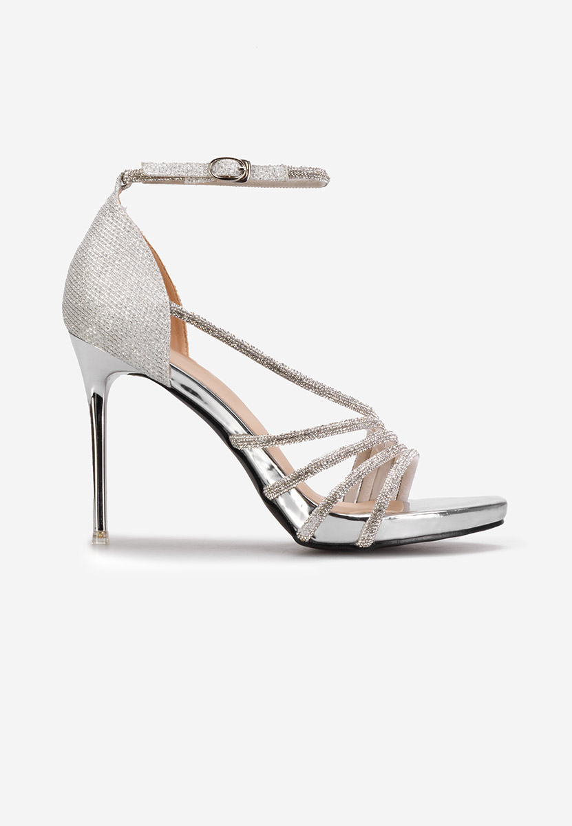 Sandale dama elegante Nella argintii