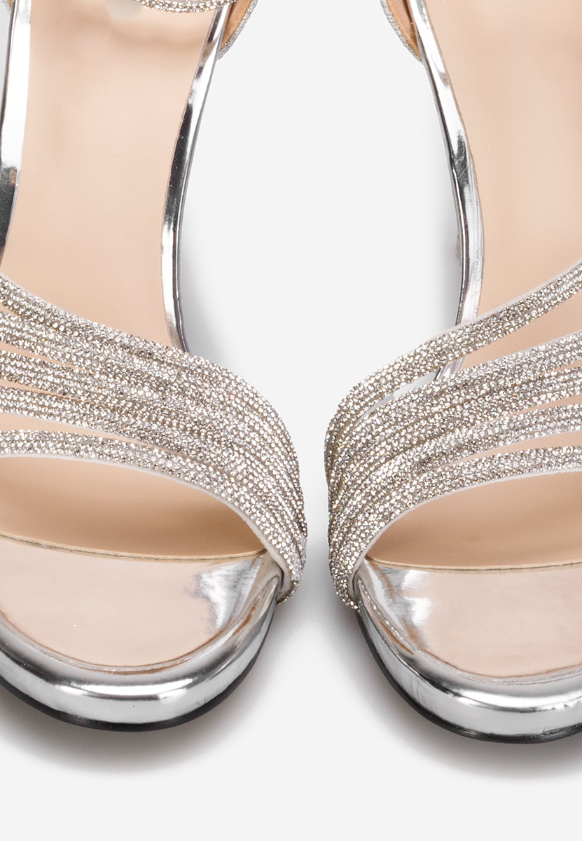 Sandale dama elegante Nella argintii