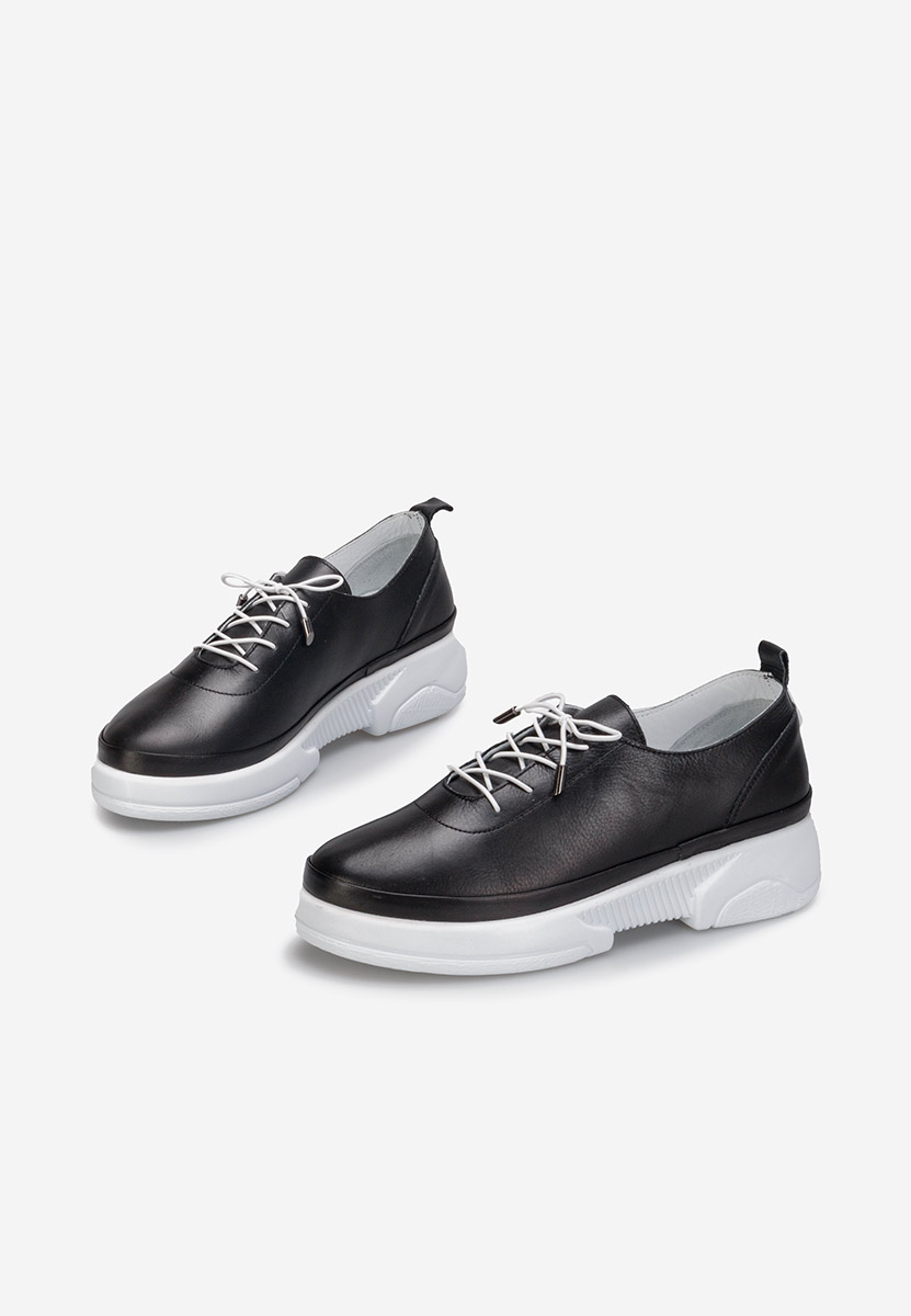 Pantofi casual dama piele Kaya negri