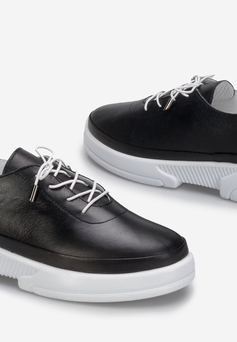 Pantofi casual dama piele Kaya negri