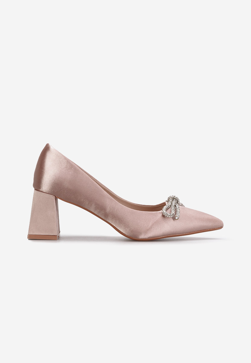 Pantofi cu toc mediu Abigale roz