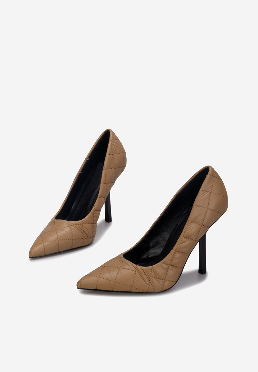 Pantofi stiletto Mara kaki