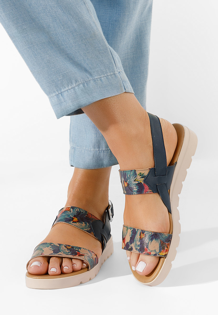 Sandale piele naturală Oniega navy