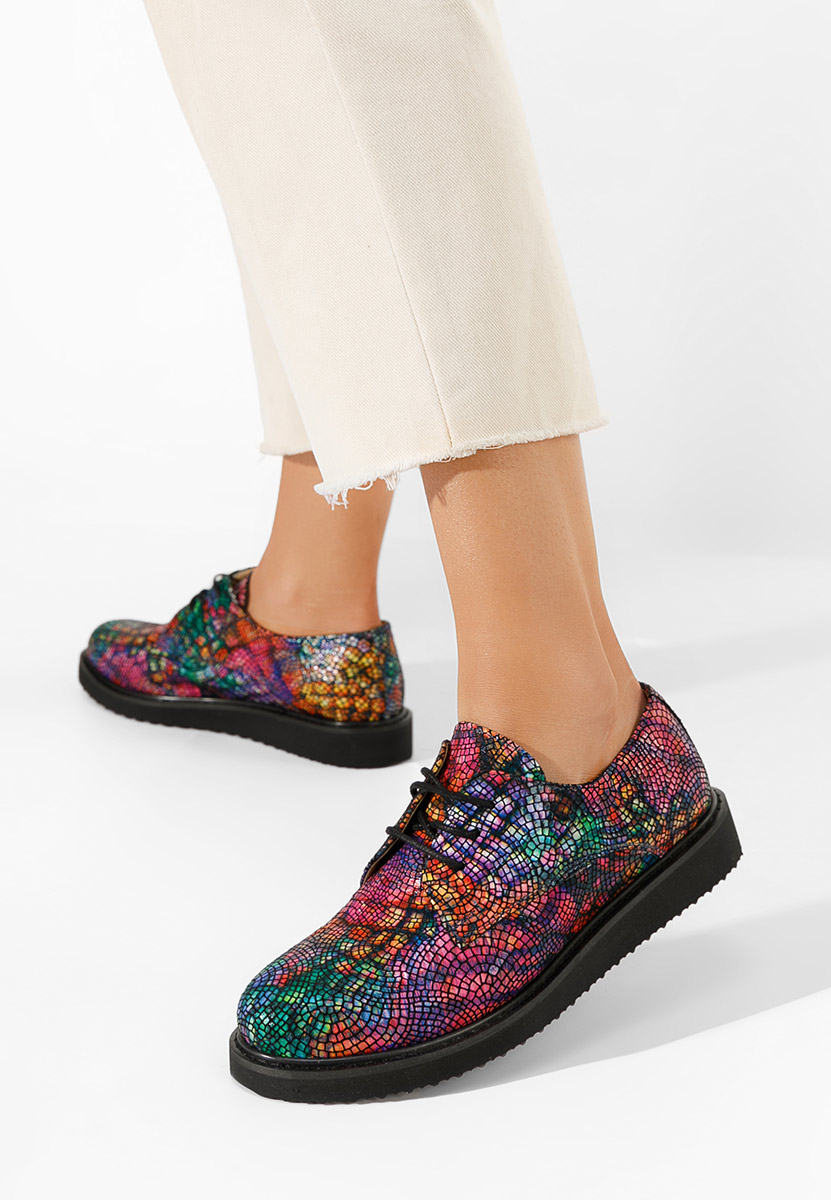 Pantofi casual dama piele Casilas V3 multicolori