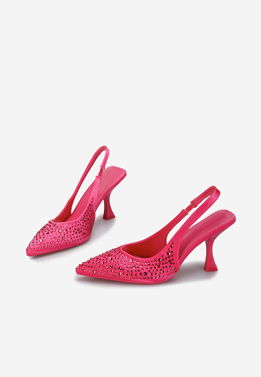 Pantofi stiletto slingback Fyra fucsia