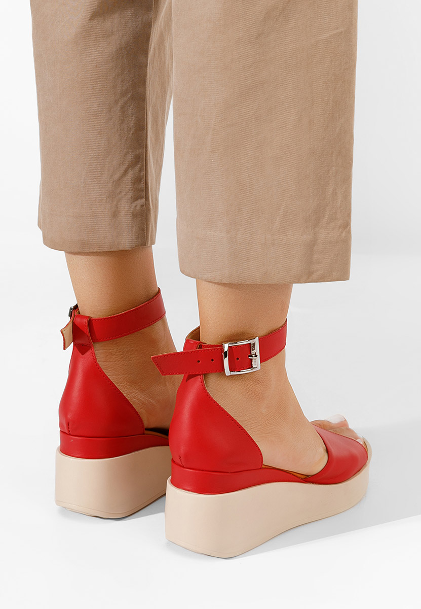 Sandale dama piele Salegia rosii