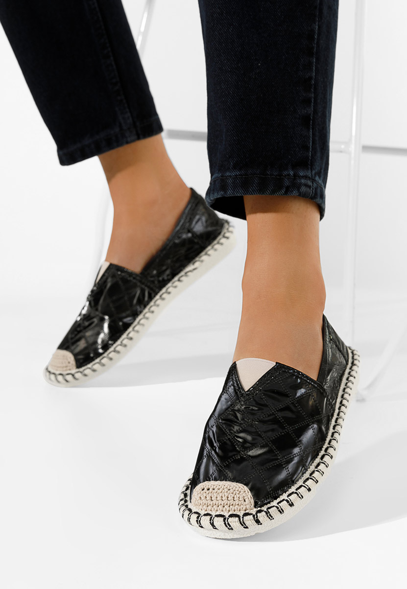 Espadrile dama Loretta B negre