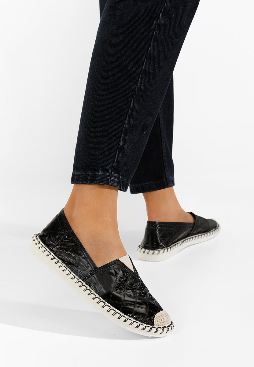 Espadrile dama Loretta B negre