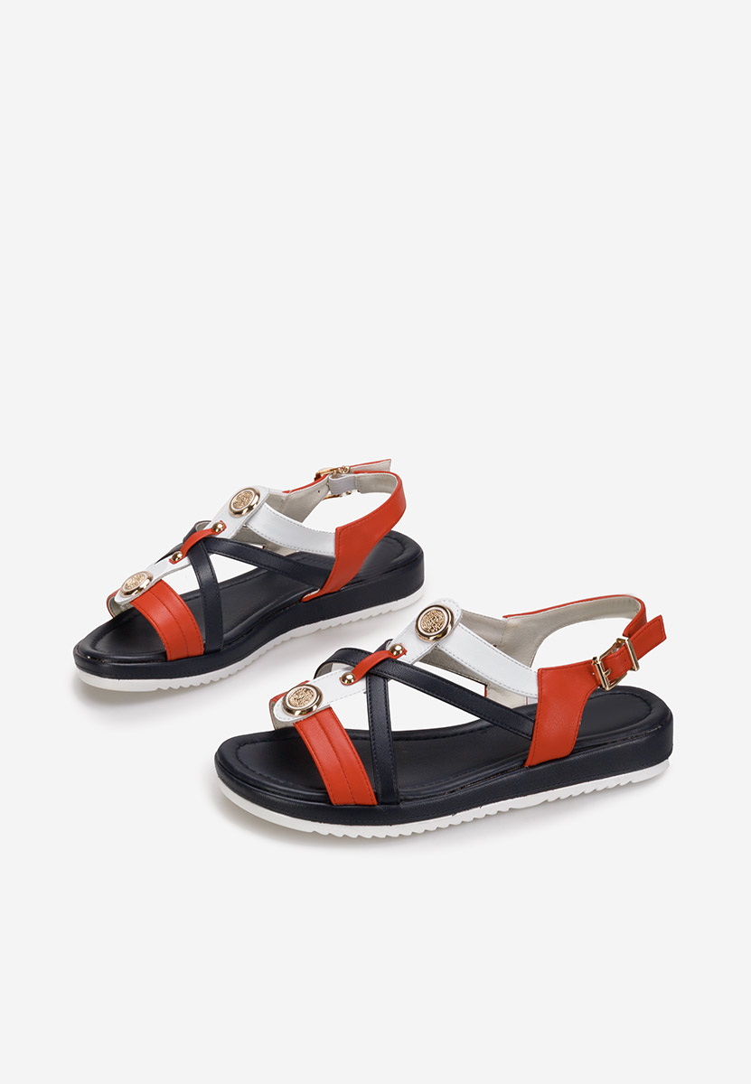 Sandale cu talpa joasa Phonia multicolore