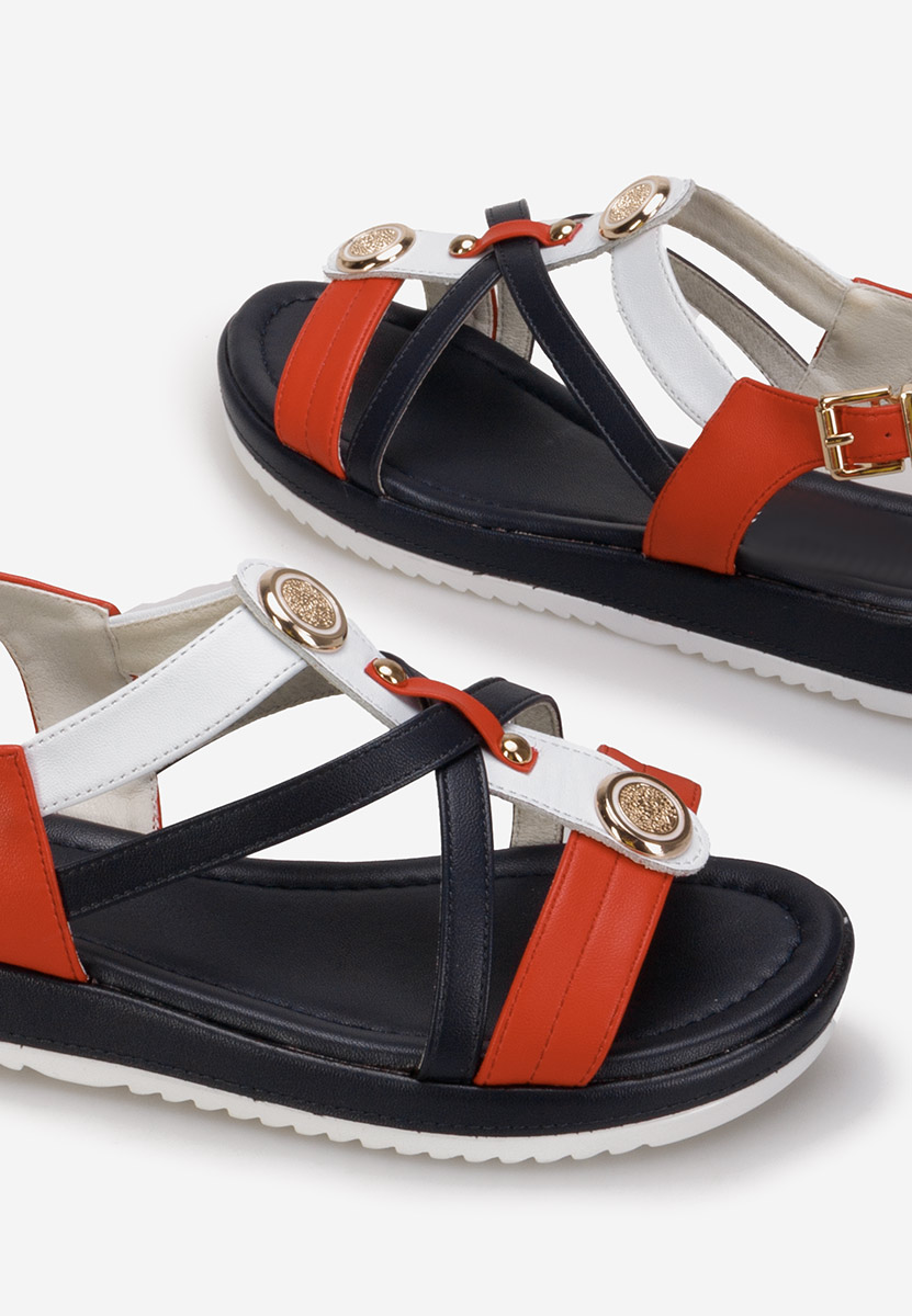 Sandale cu talpa joasa Phonia multicolore